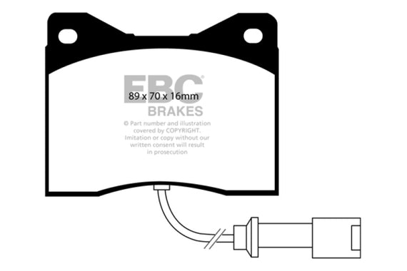 EBC DP3753C REDSTUFF CERAMIC PERFORMANCE BRAKE PADS - FRONT DP3753C