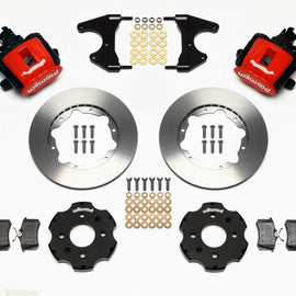 Wilwood Combination Parking Brake Rear Kit 11.00in Red Civic / Integra Drum 2.46 Hub Offset 140-10208-R