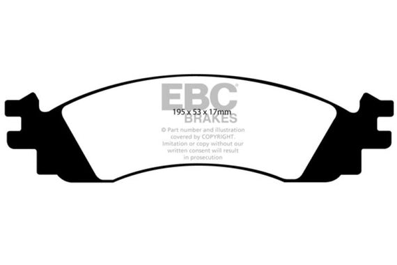 EBC 10-12 Ford Taurus 3.5 Twin Turbo SHO Greenstuff Front Brake Pads DP21767