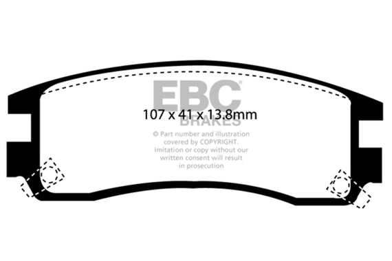 EBC 94-95 Buick Regal 3.1 Greenstuff Rear Brake Pads DP21609