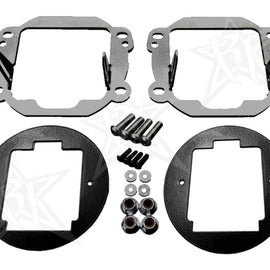 Rigid Industries Dually & D2 Fog Light Mount Brackets For 07-18 Jeep Wrangler JK 40138