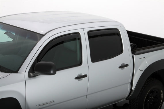 AVS 194056 In-Channel Window VentVisor 4-Piece Smoke 05-15 Toyota Tacoma Double 194056