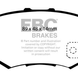 EBC Brakes DP21193 EBC Greenstuff 2000 Series Sport Brake Pads DP21193