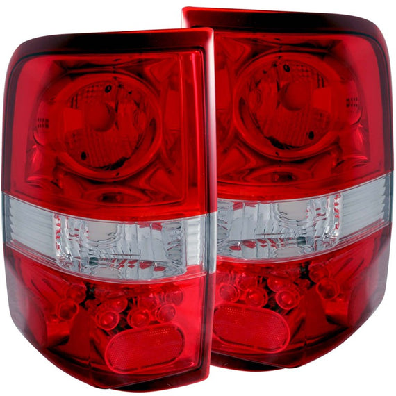 Anzo 211058 Red Clear Incandescent Led Style Tail Lights fit for 04-08 Ford F150 211058