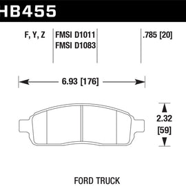 Hawk Performance Ceramic Street Brake Pads HB455Z.785