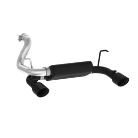 MBRP DUAL EXHAUST FOR 2018-2021 JEEP WRANGLER JL 3.6L REAR EXIT AXLE BACK BLACK S5529BLK
