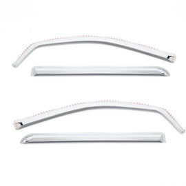 Putco 14-18 Chevy Silverado LD - 4 Door - Double Cab Element Chrome Window Visors 480442