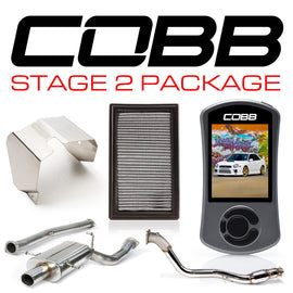 COBB - STAGE 2 POWER PACKAGE HIGH FLOW FILTER EXHAUST HEATSHIELD V3  - 02-05 WRX