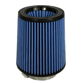 Injen Nanofiber Dry Air Filter - 4in Flange Dia / 6 1/2in Base / 7in Tall / 5 3/8in Top X-1026-BB