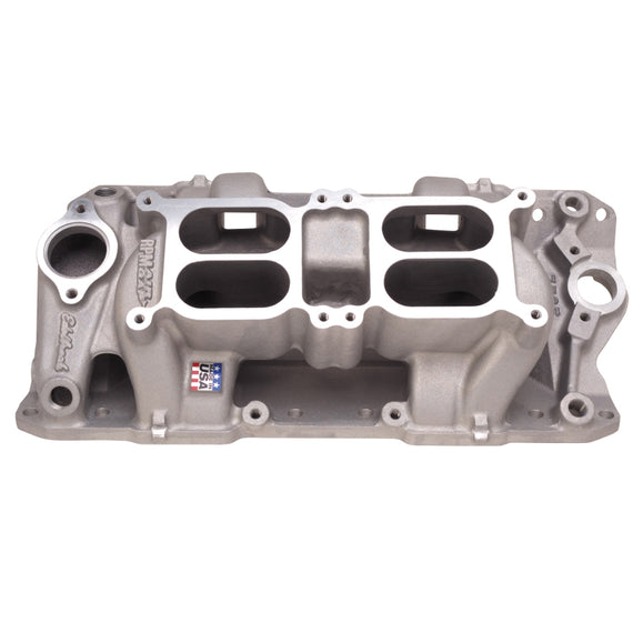 Edelbrock Performer RPM Dual-Quad Air-Gap for Small-Block Chevy 7525