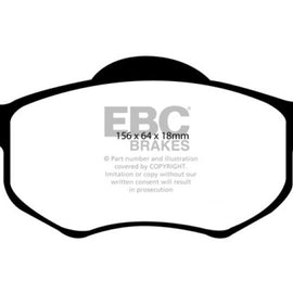 EBC 00-04 Ford Escape 2.0 Yellowstuff Front Brake Pads DP41616R