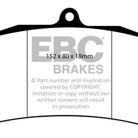 EBC Brakes Orangestuff Full Race Brake Pads DP9006
