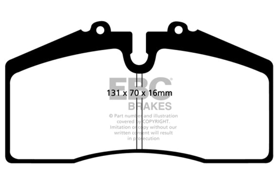 EBC 05+ Ford Saleen Mustang Brembo front calipers Yellowstuff Front Brake Pads DP41014R