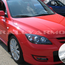 Rally Armor Basic Mud Flaps For 2004-2009 Mazda3 Speed3 Black w/ Black Logo MF9-BAS-BLK