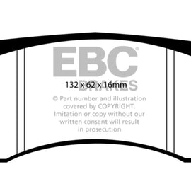 EBC Ford Saleen Mustang Alcon front calipers Bluestuff Front Brake Pads DP5016NDX