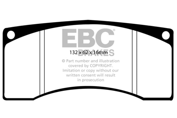 EBC Ford Saleen Mustang Alcon front calipers Orangestuff Front Brake Pads DP9016
