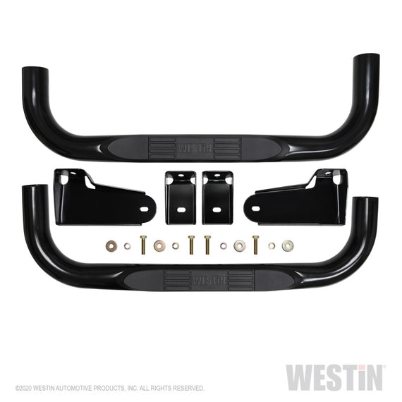 Westin 19-20 Chevy/GMC Silverado/Sierra 1500 Regular Cab E-Series 3 Nerf Step Bars - Black 23-4115