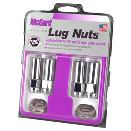 McGard HEX LUG NUT 4pk 7/16-20 CTR WASHER X-LONG 1.365" SHANK, 13/16 HEX, 2.27"OAL-CHROME 63015