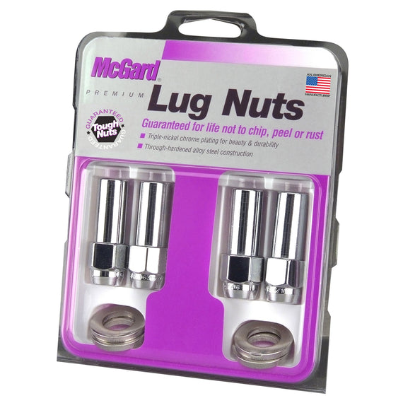 McGard HEX LUG NUT 4pk 7/16-20 CTR WASHER X-LONG 1.365