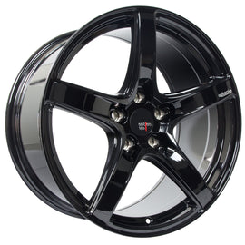 Option Lab R555 18x9.5 5x100 +38 cb73.1 Gotham Black Wheel/Rim L55-89580-38-BLK