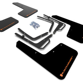 Rally Armor UR Black Mud Flaps w/ Orange Logo for 2017-2021 Ford F-150 Raptor MF53-UR-BLK/OR