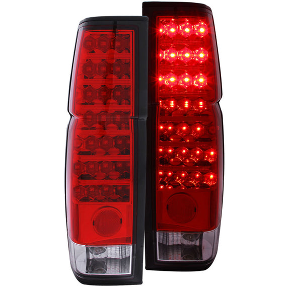 Anzo 311034 Red Clear Lens Led Tail Lights for for 86-97 Nissan D21 Hardbody 311034