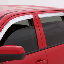 AVS 02-08 Dodge RAM 1500 Quad Cab Ventvisor Front & Rear Window Deflectors 4pc - Chrome 684623