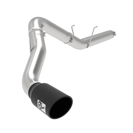 aFe ATLAS 5in Alum Steel DPF-Back Exhaust System w/Black Tip 19-20 Ram Diesel Trucks L6-6.7L (td) 49-02075-B