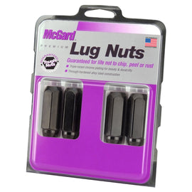 McGard HEX LUG NUT 4pk 14X2.0 CONE SEAT, 13/16 HEX, 2.25"OAL-BLACK 64025