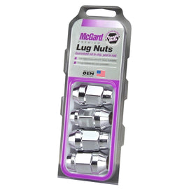 McGard HEX LUG NUT 4pk 14X1.5 CONE SEAT BULGE, 22MM HEX, 1.635"OAL-CHROME 64073