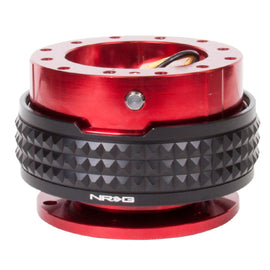 NRG Quick Release Kit - Pyramid Edition - Red Body / Black Pyramid Ring SRK-210RD/BK