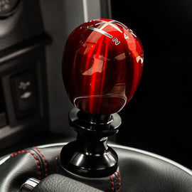 Raceseng Slammer Shift Knob (Gate 4 Engraving) Mini R50 / R52 / R53 Adapter - Red Translucent 08211RT-08014-081203