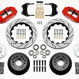 Wilwood Narrow Superlite 6R Front Hub Kit 14.00in Drill Red WWE ProSpindle 140-9920-DR