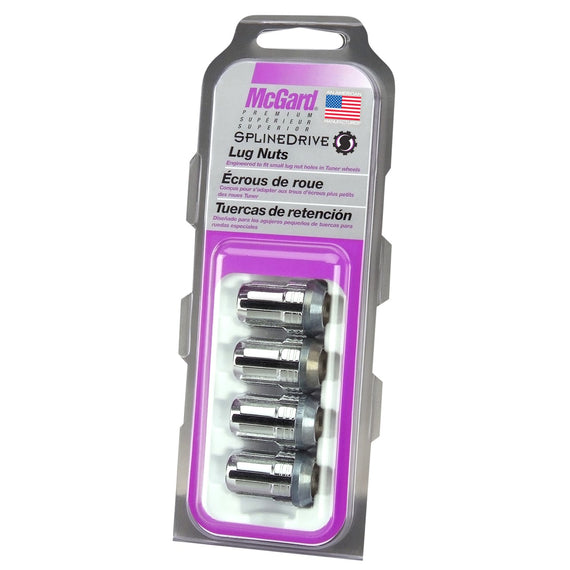 McGard SplineDrive Lug Nut 4pk 12X1.25 CONE SEAT, 1.24