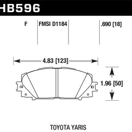 Hawk HPS Disc Brake Pads - HB596F.690 HB596F.690