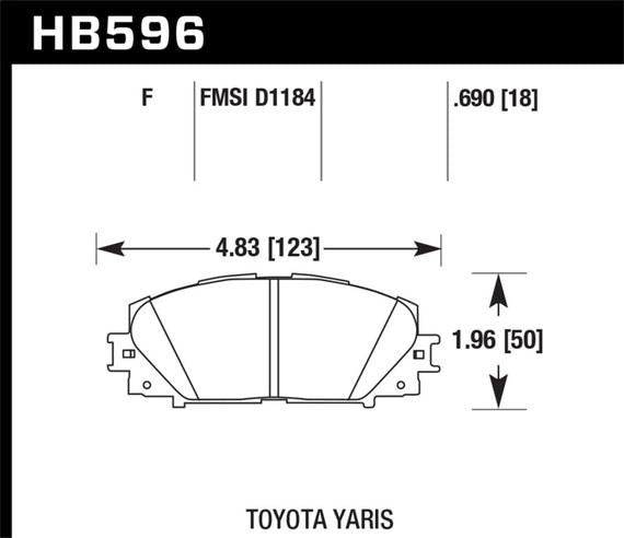 Hawk HPS Disc Brake Pads - HB596F.690 HB596F.690