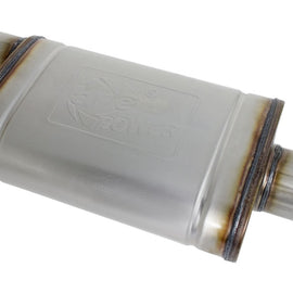 aFe MACHForce XP SS Muffler 3in Center Inlet / 3in Outlet 9in L x 4in W x 14in Body 49M00031