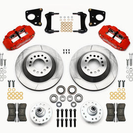 Wilwood Narrow Superlite 6R Front Hub & 1PC Rtr Kit 12.88in-Red 62-72 CDP B & E Body-Drum 140-12282-R