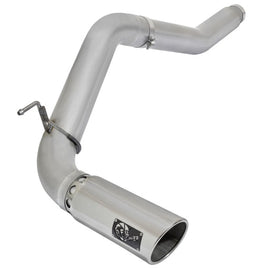 aFe Atlas Exhaust 5in DPF-Back Exhaust Aluminized Steel 2016 Nissan Titan XD V8-5.0L w/ Polished Tip 49-06112-P
