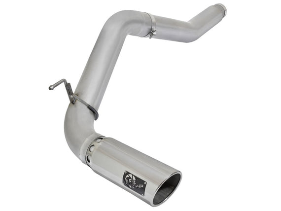 aFe Atlas Exhaust 5in DPF-Back Exhaust Aluminized Steel 2016 Nissan Titan XD V8-5.0L w/ Polished Tip 49-06112-P
