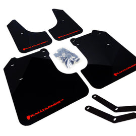 Rally Armor UR Black Mud Flaps w/ Red Logo for 2008-2011 Impreza and 08-10 WRX MF6-UR-BLK/RD