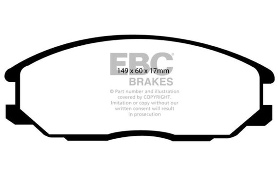 EBC 01-06 Hyundai Santa Fe 2.4 Yellowstuff Front Brake Pads DP41332R