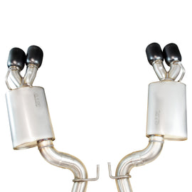 Kooks 10-15 Chevy Camaro SS/ZL1/1LE 3in Cat Back w/ 4in Slash Cut Black Tips 22504280
