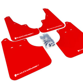 Rally Armor UR Series Red Mud Flaps w/ White Logo for 2009-2013 Subaru Forester MF11-UR-RD/WH