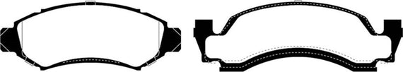EBC 1974 AMC Ambassador 5.0L Redstuff Front Brake Pads DP31265C