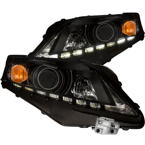 ANZO 2010-2012 Lexus Rx350 Projector Headlights w/ U-Bar Black 111322