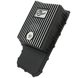 aFe Power Transmission Pan Black Machined 11-14 Ford 6R140 Trucks V8 6.7L (td) 46-70182