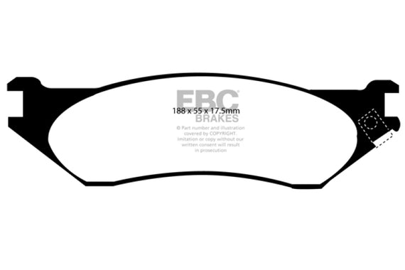 EBC DP61267 GREENSTUFF STREET ORGANIC BRAKE PADS FRONT or REAR DP61267