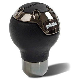 MOMO GOTHAM SHIFT KNOB TOP GRAIN BLACK LEATHER