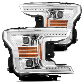 AlphaRex Pro Chrome Headlights w/ Sequential Signal for 2018-2020 F-150 XL XLT 880187